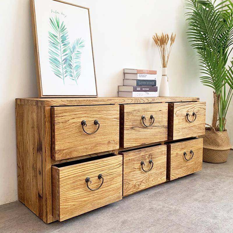 老榆木六斗柜收纳柜实木电视柜中式家具玄关餐边储物地柜抽屉矮柜,住宅家具,斗柜,淘宝优惠券,粉丝福利购,淘宝优惠卷