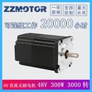 直流无刷电机60BLF120 43048V300W3000转纺织机械自动化用