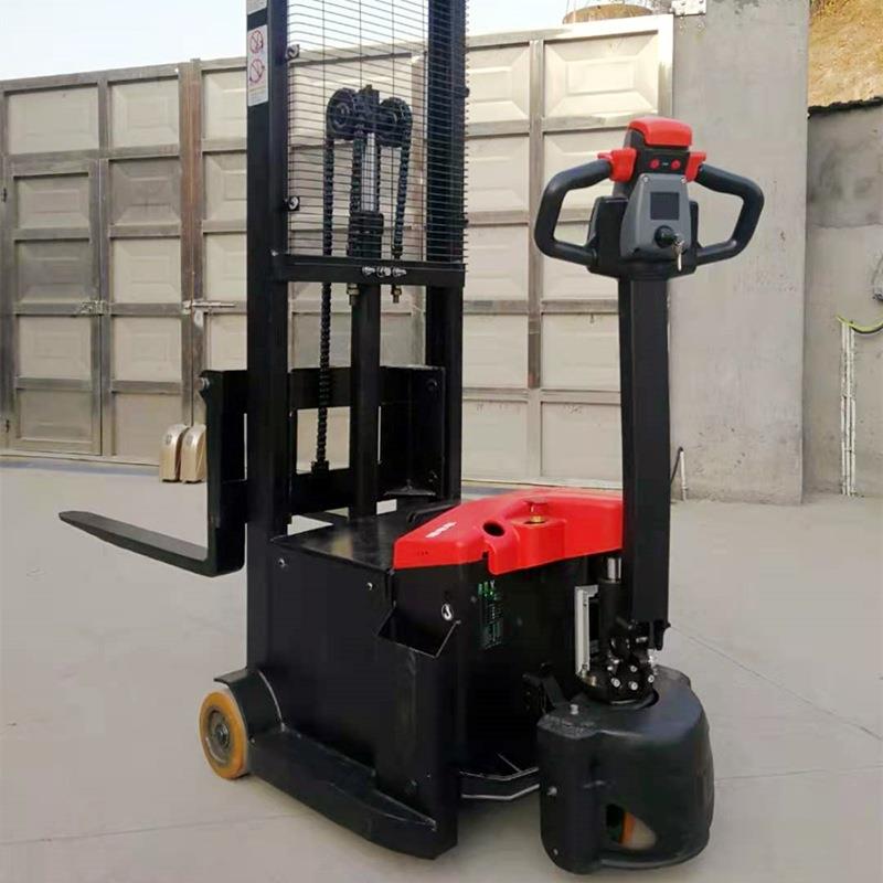 蓄电池堆垛倾翻自动油桶车无支腿全电动堆高车翻转倒料车