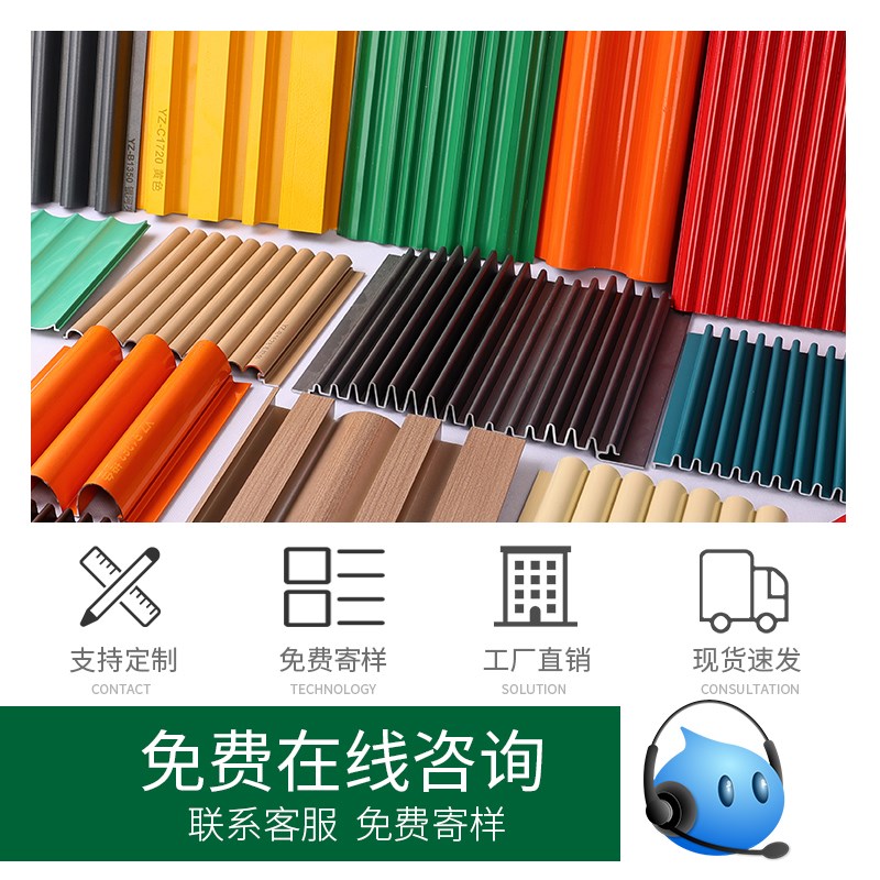 铝合金波浪板铝长城板广告门头装饰背景墙铝格栅金属半圆波纹板图片