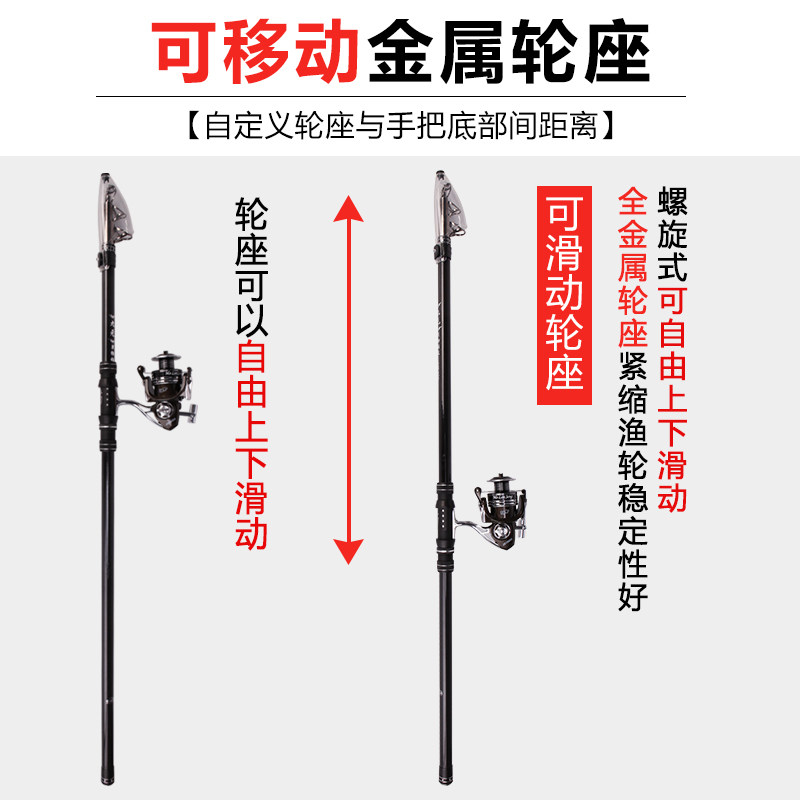 新品进口锚鱼竿锚杆超硬超轻远投B专用巨物套装全套专业实心可视