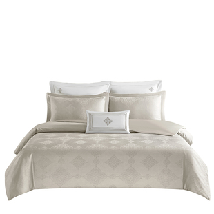 被套酒 提花床笠款 极速100支新疆长绒o棉轻奢四件套 纯棉全棉夏季