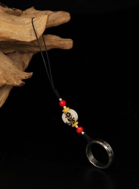 极速精致钛钢文殊菩萨戒指可转动学生指环男女饰品V戒指创意手机