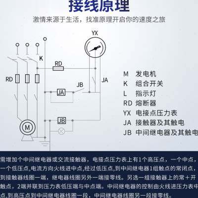 极速YXC100j电接点压力表耐震磁助式16MPa气压负压自动压力开关控