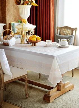 极速桌布防水防油免洗茶几桌布长方形pHvc塑料桌垫家用日系蕾丝餐