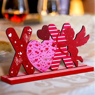 jDay Decorations Decor Table Valentine Wooden 极速Valentines