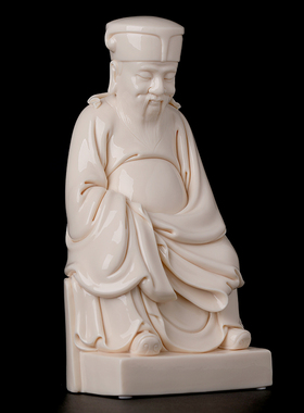 新品12吋土地公公神像供奉家用福德正神土地爷土地.公陶瓷摆件