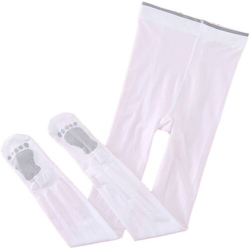 极速儿童舞蹈f袜女舞蹈专用白色女童丝袜春秋薄款加肥加大码打底