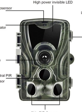 极速HC801A 高清拍照 1v080P户外野外高清红外夜视摄像机 16MP
