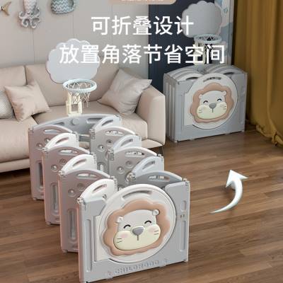 极速婴儿围栏地上爬行垫防护栏儿童游戏宝K宝室内折叠家用安全定