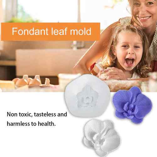 极速Phalaenopsis Flower Fondant Mould Silicone CTake Molds T