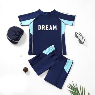 泳装 中大童青少年分体E男孩游泳衣2025新款 儿童泳衣男童泳裤 新品