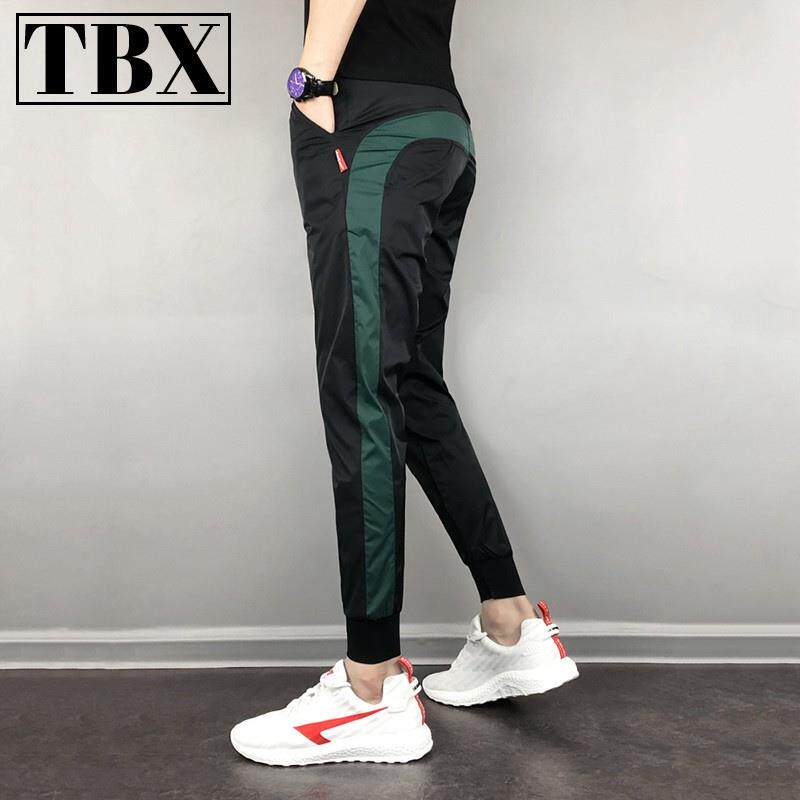 高端运动裤男士春秋2025新款男裤子休闲修身束脚卫裤男款冬季加绒