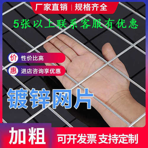 热销铁丝网网格养殖镀锌电焊网A片小长孔鸟笼狗笼底网铁丝网围栏