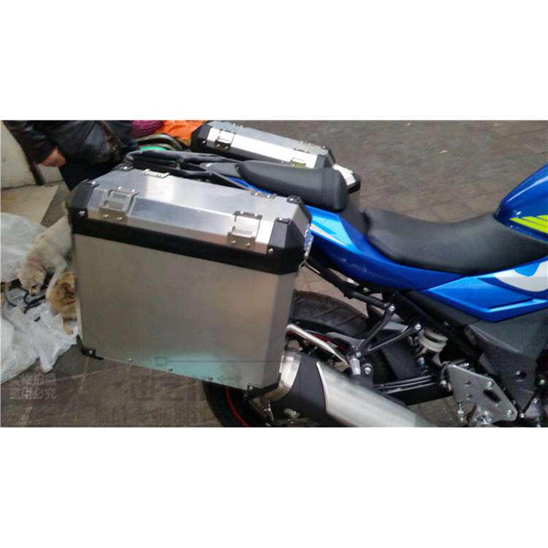 热销GSX250R铝合金边箱后货A架铝合金尾箱侧箱后备箱旅行箱行李箱