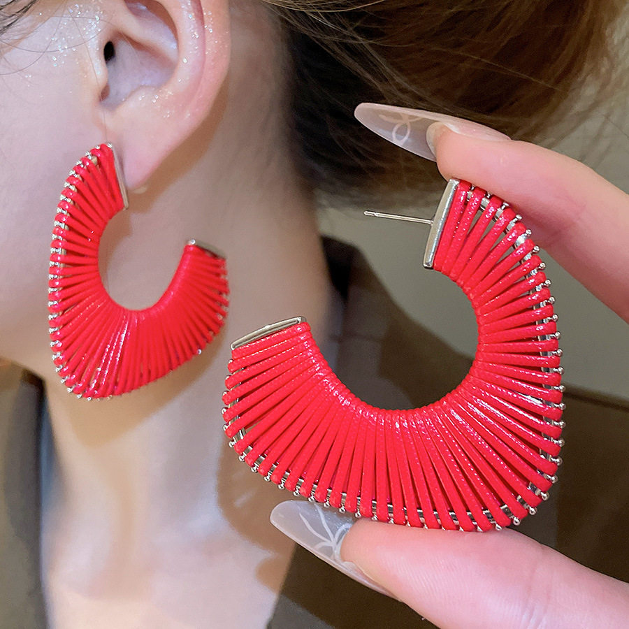 银针皮绳几何耳环轻奢感时尚耳钉民族风个性耳饰设计感小众女,饰品/流行首饰/时尚饰品新,耳环,淘宝优惠券,粉丝福利购,淘宝优惠卷