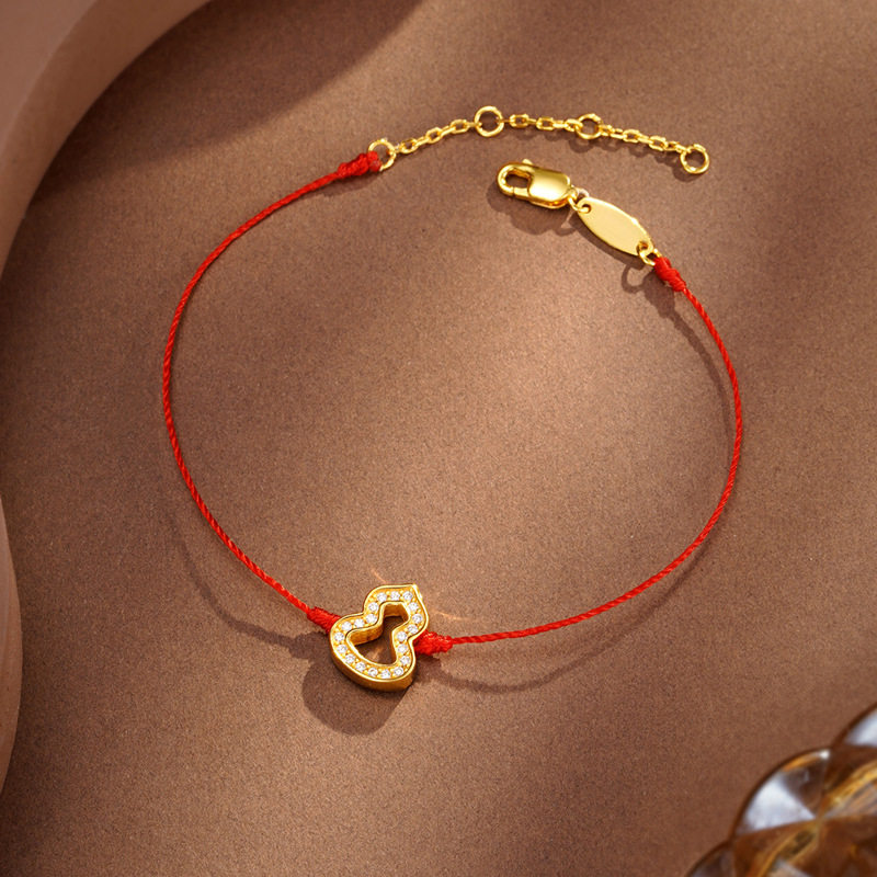 招财葫芦红绳手链轻奢感编织手绳女小众新中式本命年马年手饰,饰品/流行首饰/时尚饰品新,手链,淘宝优惠券,粉丝福利购,淘宝优惠卷