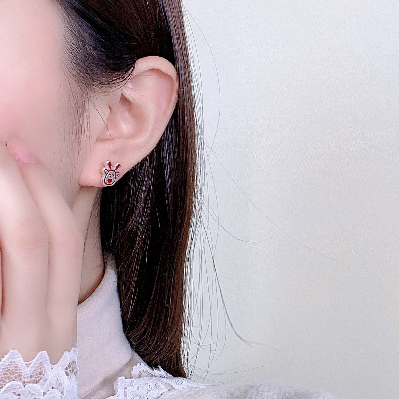圣诞节麋鹿圣诞袜哑银耳钉氛围时尚气质耳饰925纯银针耳环感,饰品/流行首饰/时尚饰品新,耳钉,淘宝优惠券,粉丝福利购,淘宝优惠卷