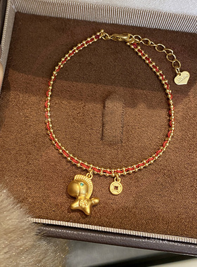 2026本命年生肖小马红绳手链女生轻奢感编织手绳小众马年手饰