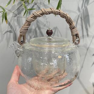 家用陶瓷烧水壶煮茶炉玻璃藤编提梁壶电陶炉煮茶器功夫泡茶 惊蛰