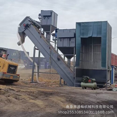粉煤灰装车卸灰机 车站集装箱中转拆箱机设备水泥时产150吨卸车机