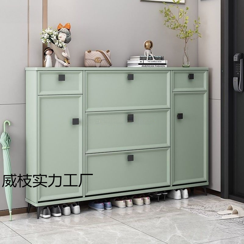 轻奢鞋柜家用门口楼道走廊大容量入户进门超薄翻斗玄关柜储物鞋架