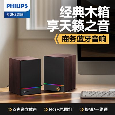 飞利浦双声道立体声电脑音箱