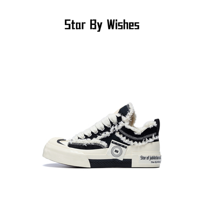 Star By Wishes 骇浪贴贴鞋潮流百搭时尚舒适男女同款低帮板鞋