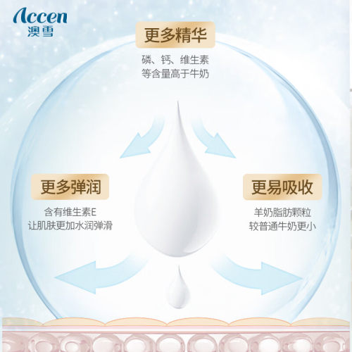 极速澳雪a(accen)臻护山羊奶沐浴露 680g弹润水活