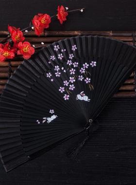 极速厂家2c023新款大红色扇子折扇中国风女式夏季古风古典可跳舞