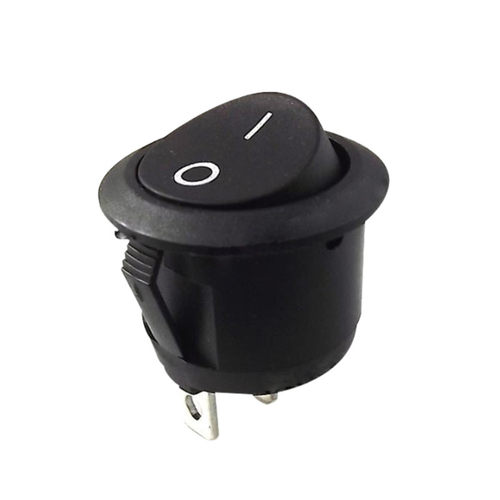 极速100pcs ON-OFF 2 pins AC 6zA 10A 250V On Off Snap in SPST
