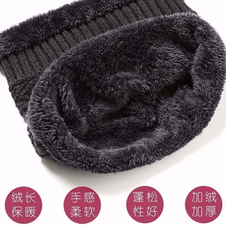 极速Ski Cap & Scarf Set Unisex Warm WintePr Hats Men 毛线帽