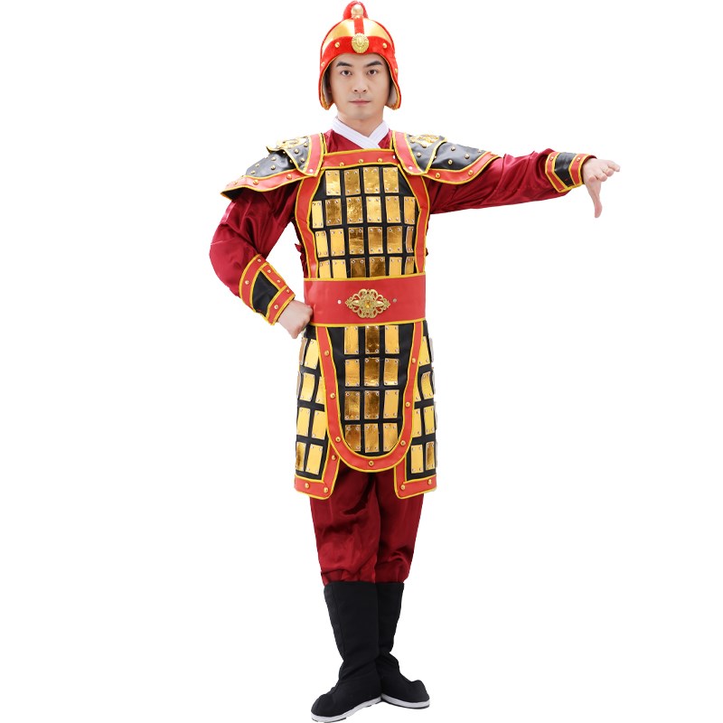 极速隋唐英雄盔甲演出服古代士兵盔甲演出服M士兵侍卫盔甲表演服