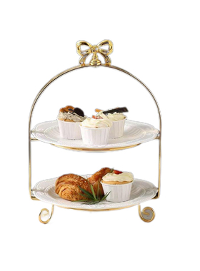 极速Europe Luxury 2/3 layers fruit plate Cake Track dessert