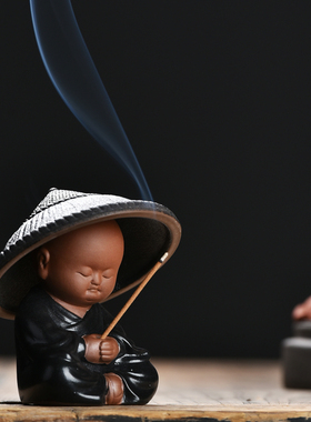 极速小和尚紫砂摆件中式禅v意茶室茶桌茶滤茶叶过滤网茶宠人物装