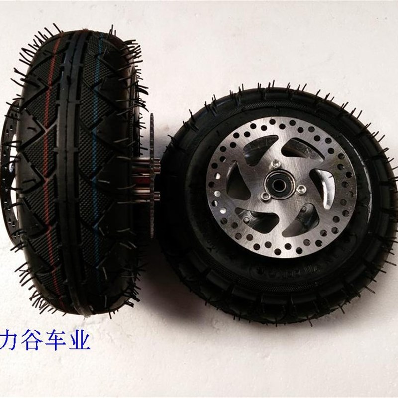 极速汽油滑c板车10寸轮胎电动老年车10X350-4外胎轮毂4.10/3.50-4