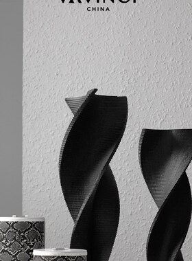 新品新品现代简约创意树t脂环纹纽带摆件售楼处样板间客厅书房软