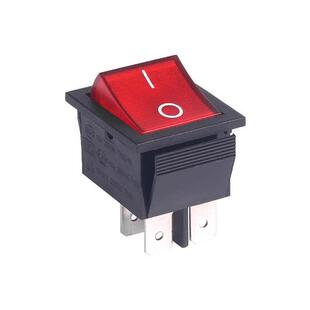 极速翘板开关按钮盒RK1-01翘y板电源开关按钮16A250V自锁指示灯电