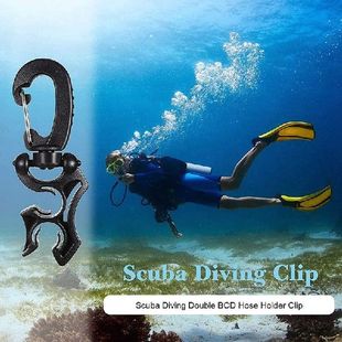 极速Hot 4 Pcs Scuba Dqiving Double Hose Holder Clip Scuba Di
