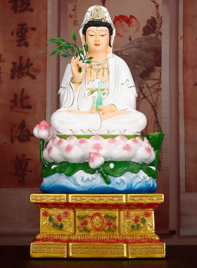 极速观音财神爷佛像底座加高家用供G奉台底坐莲花台供佛招财摆件