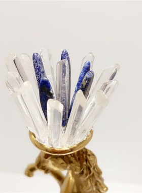 极速样板间客厅卧室黄铜水晶马z摆件床头桌面美式创意装饰品摆件