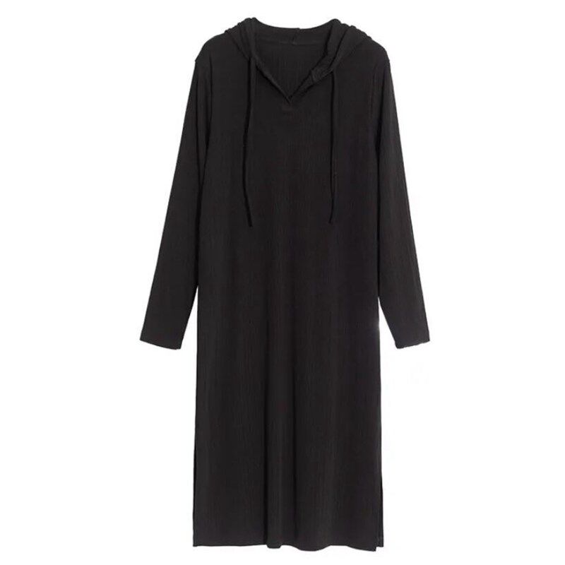 极速孕妇秋装g连衣裙早秋款长款长袖连帽春秋季针织弹性2022年新