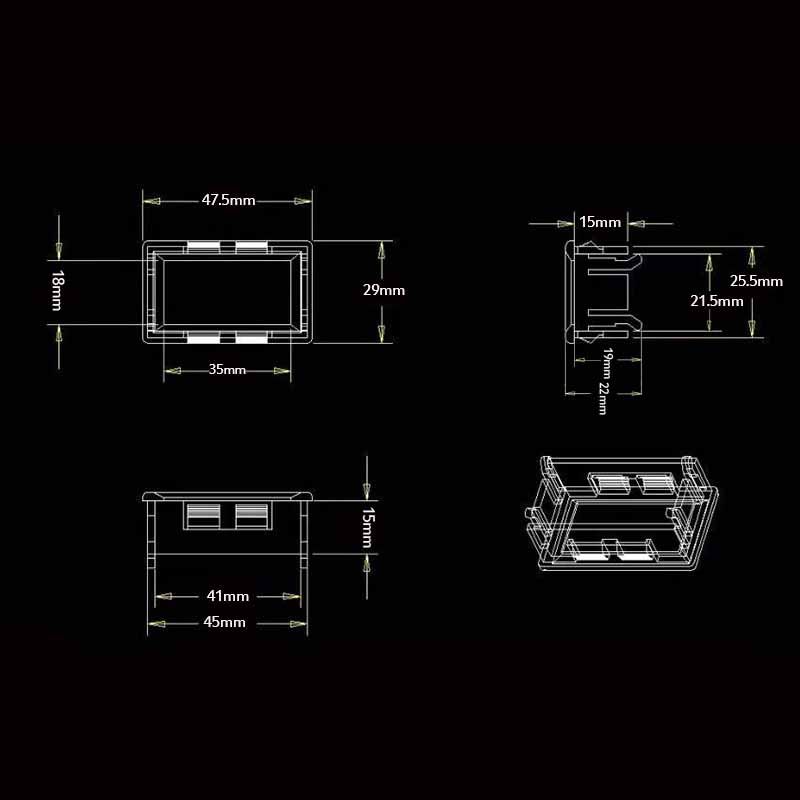 极速rs485串口表PLC通r讯显示屏MODBUS-RTU辉光管模块4位防水电子