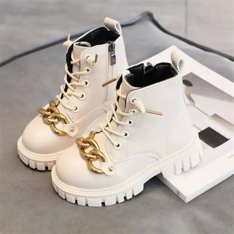 极速etal Chain s Fashion ootxs 2022 Winter ew plush  Leather