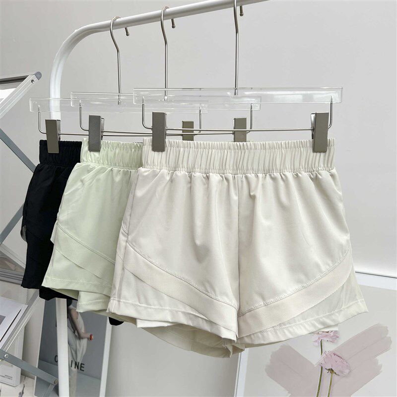 新品外穿运动短裤女夏p季防走光高腰速干透气跑步专用健身瑜伽三