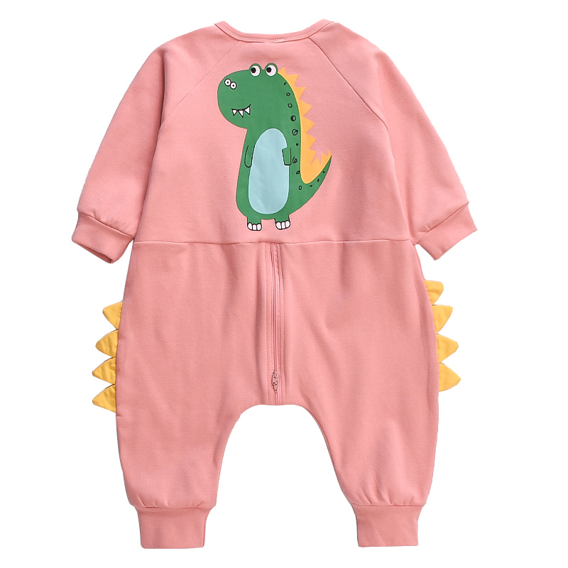 极速0女童连身睡衣春秋2男孩女孩家居服防踢1岁婴儿V宝宝套头睡袋