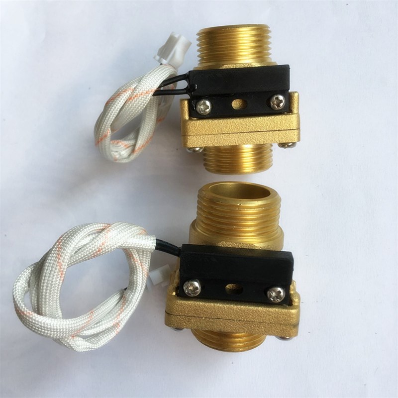 极速6分外牙挡板式流q量开关全铜水流开关不生锈不堵口水流感应开