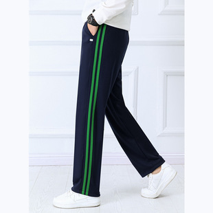 极速Navy blue Unisex New Twrack Pants Casual Sweatpants mens