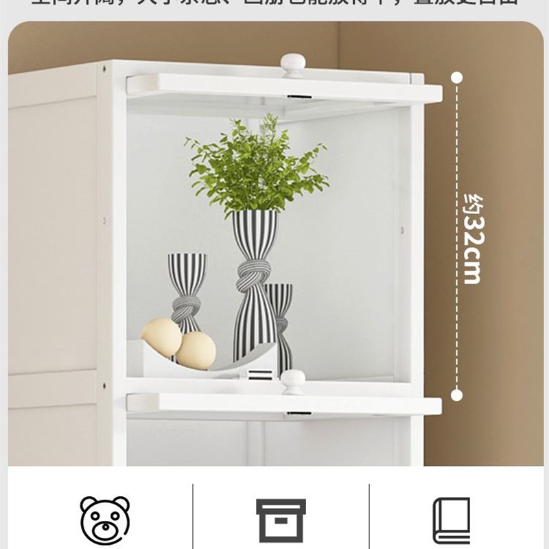 极速边角小立柜床头小立柜小型立柜床头立K柜立体收纳柜窄边夹缝