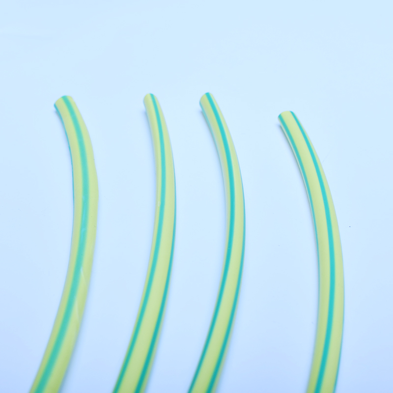 极速黄绿双色热缩管绝缘套管电工接接接地线束标识U管热收缩管电